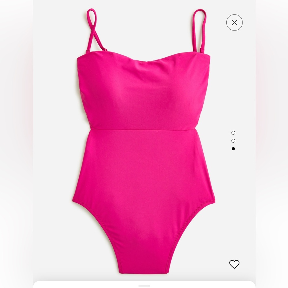 J. Crew Cutout Tie-back One Piece